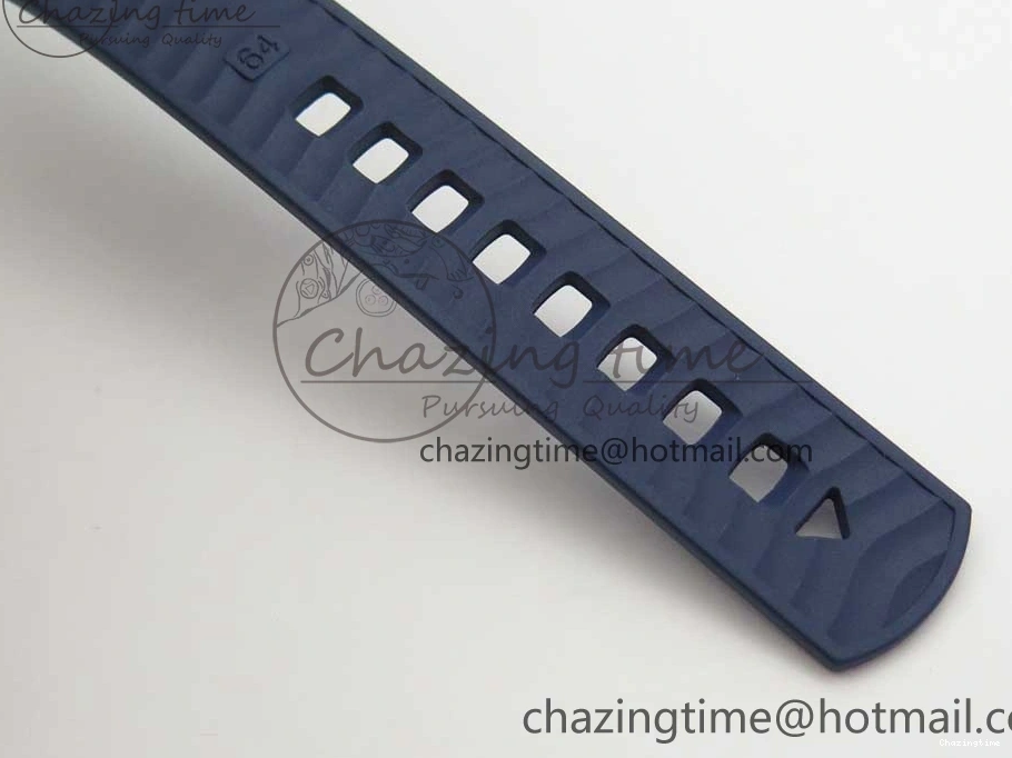 0406 StreetReady 2018 Seamaster Diver 300M VSF 1:1 Best Edition Blue Ceramic Gray Dial on Blue Rubber Strap A8800 V2 (Black Balance Wheel) 7963